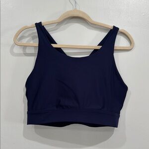 Fabletics Women's Halter Navy Sports Bra